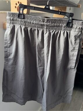 grey puma athletic shorts